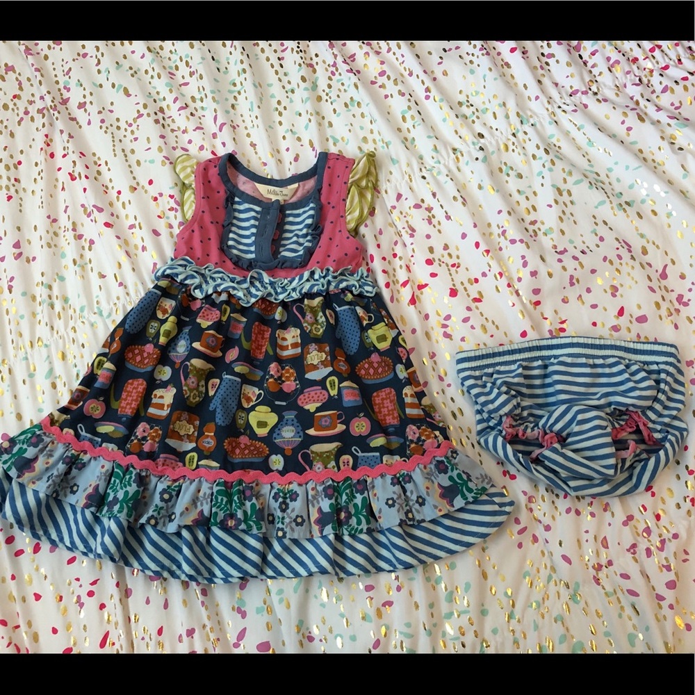Matilda Jane dress with bloomers size 12-18 mo